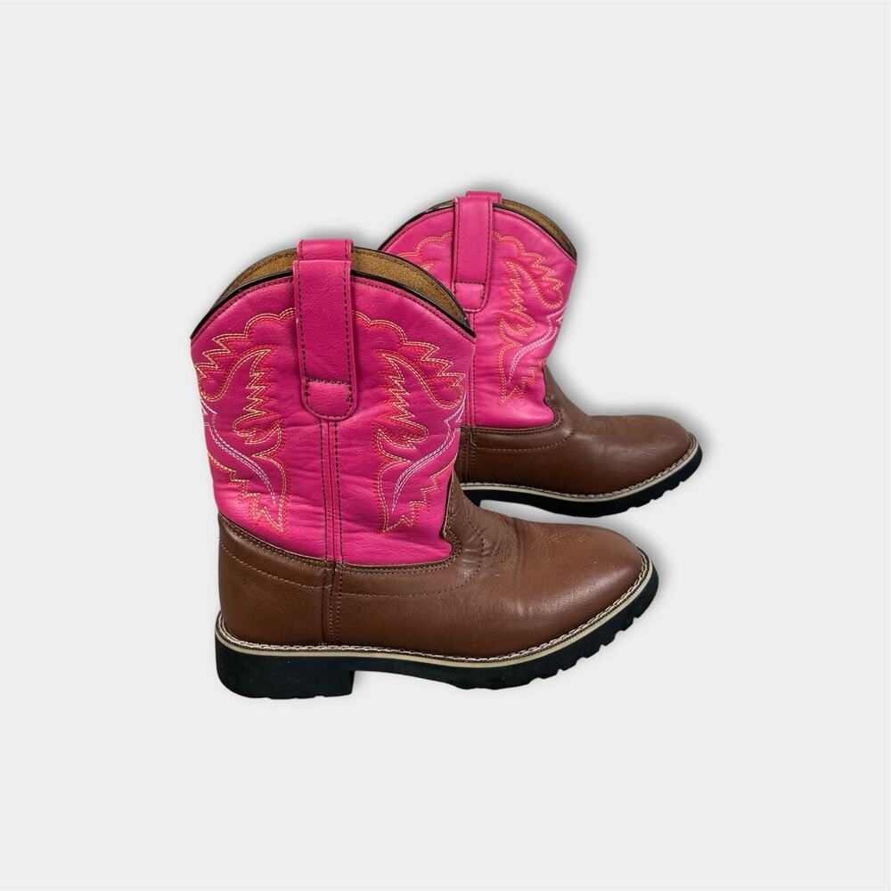 Itasca Girls Western Buckaroo Cowboy Boots Deputy Pink 4